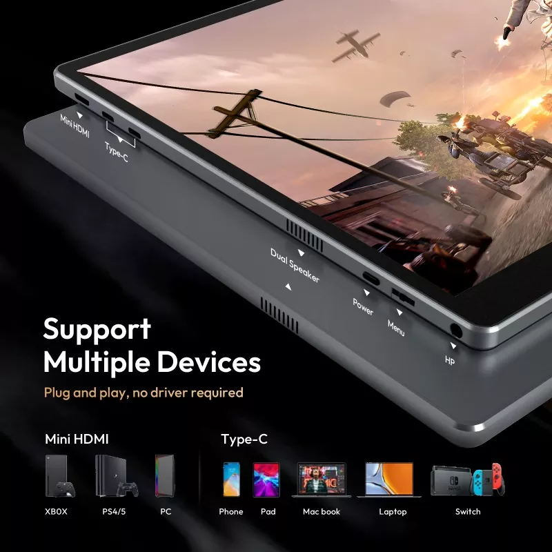 Zergatik aukeratu behar duzu 16 hazbeteko 1200P monitore eramangarri bat lanerako eta bidaiatzeko?